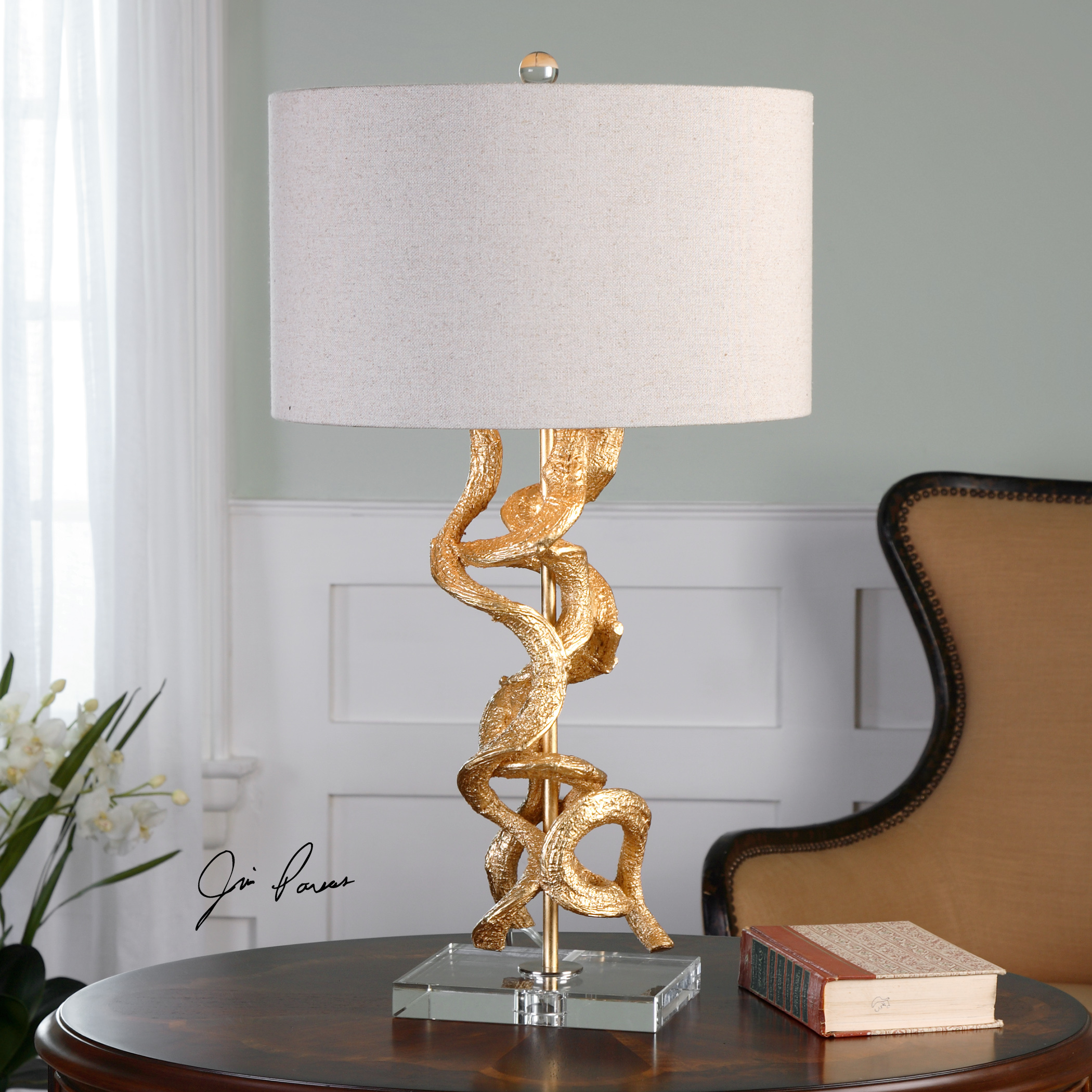 Uttermost Table Lamps Twisted Vines Gold Table Lamp Sheely's
